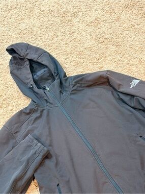 The North Face Men's TNF Apex Hooded Zipup Black Jacket Men’s XL